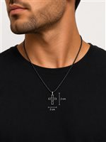Necklace Recarlo Man in Gold Diamante Black 0.13 Ct 14055054 - 14055054